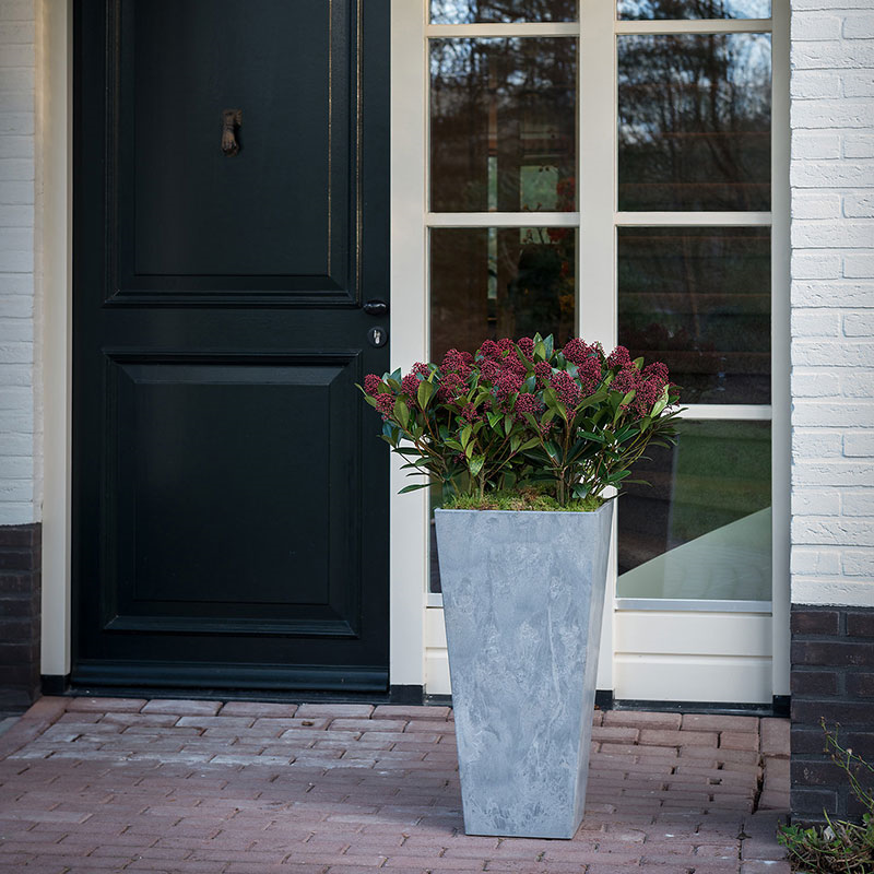 Ella Vase, H49 cm, Grey